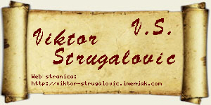 Viktor Strugalović vizit kartica